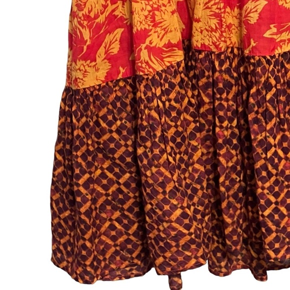 Free People gotta have you tunic top tiered red boho oversized - Picture 7 of 11